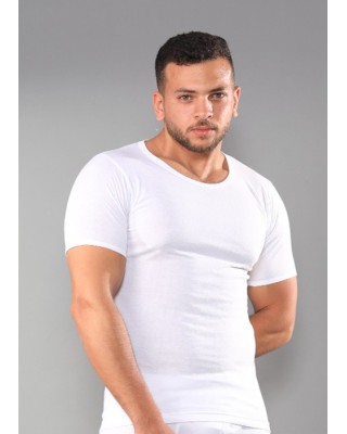 فانله نص كم ابيض