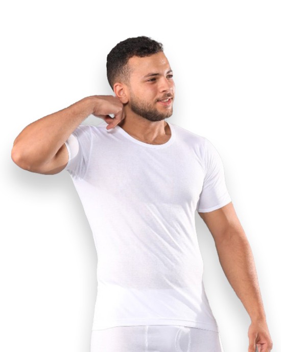 فانله نص كم ابيض